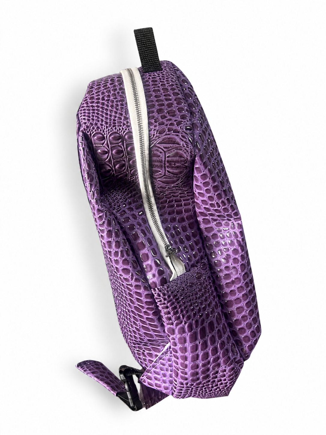 Purple Croc Backpack side 2